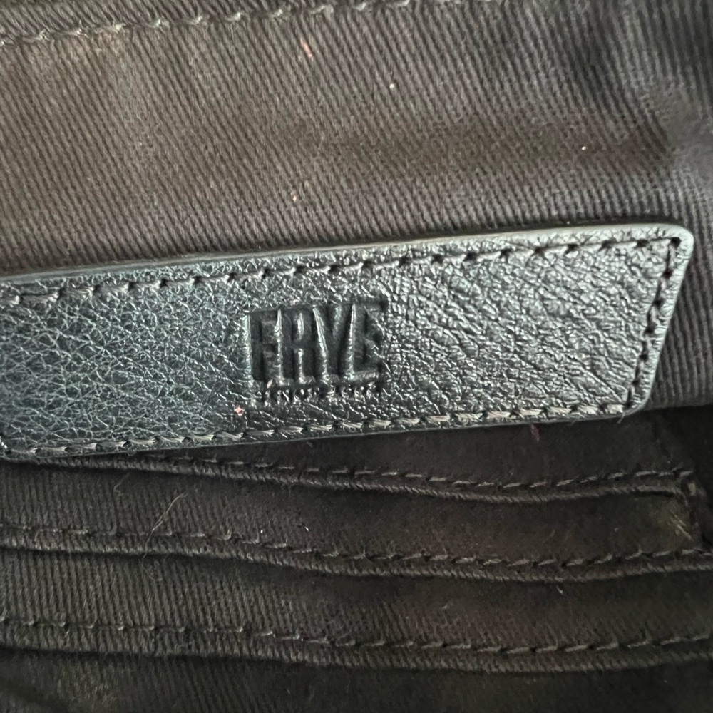 Frye Black Leather Wristlet with Textured Finish - Picture 4 of 13